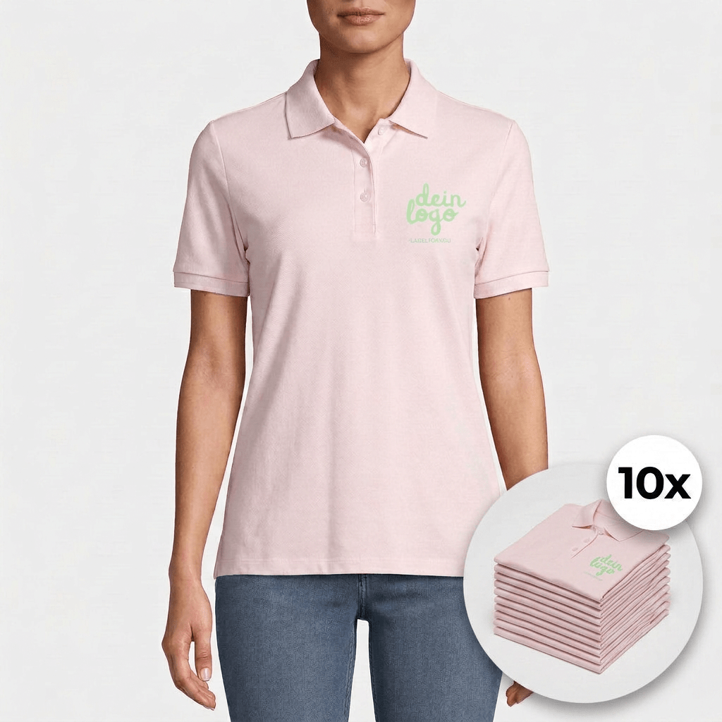 10er Bundle Damen Polo Shirt - labelforyou