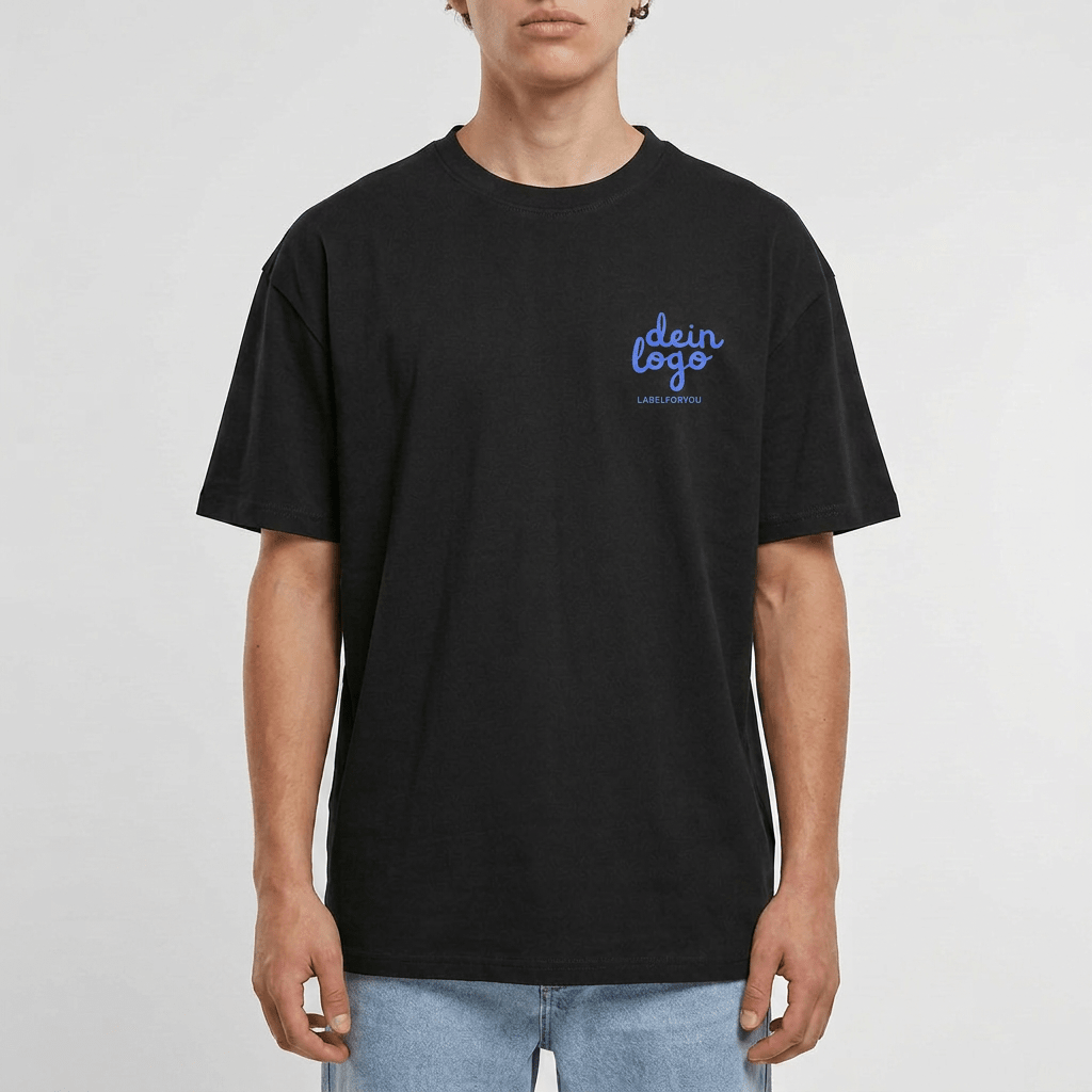 Cotton Loose T-Shirt mit Druck - labelforyou
