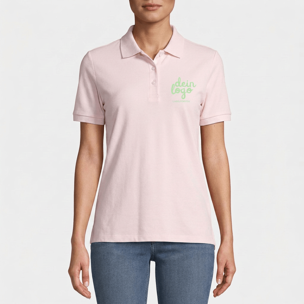 Damen Polo Shirt mit Druck - labelforyou