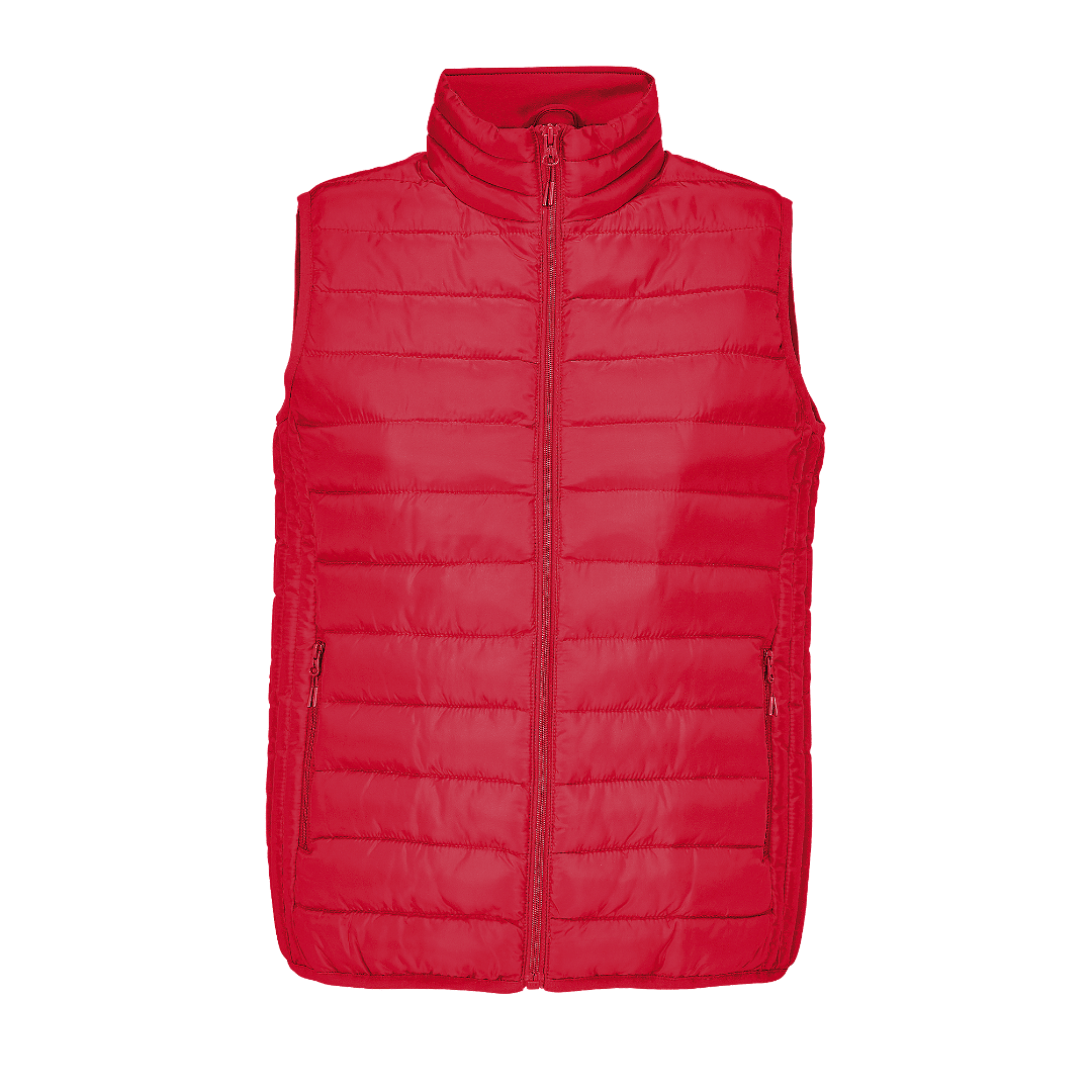 Leichte Damen Daunenweste mit Druck - labelforyou