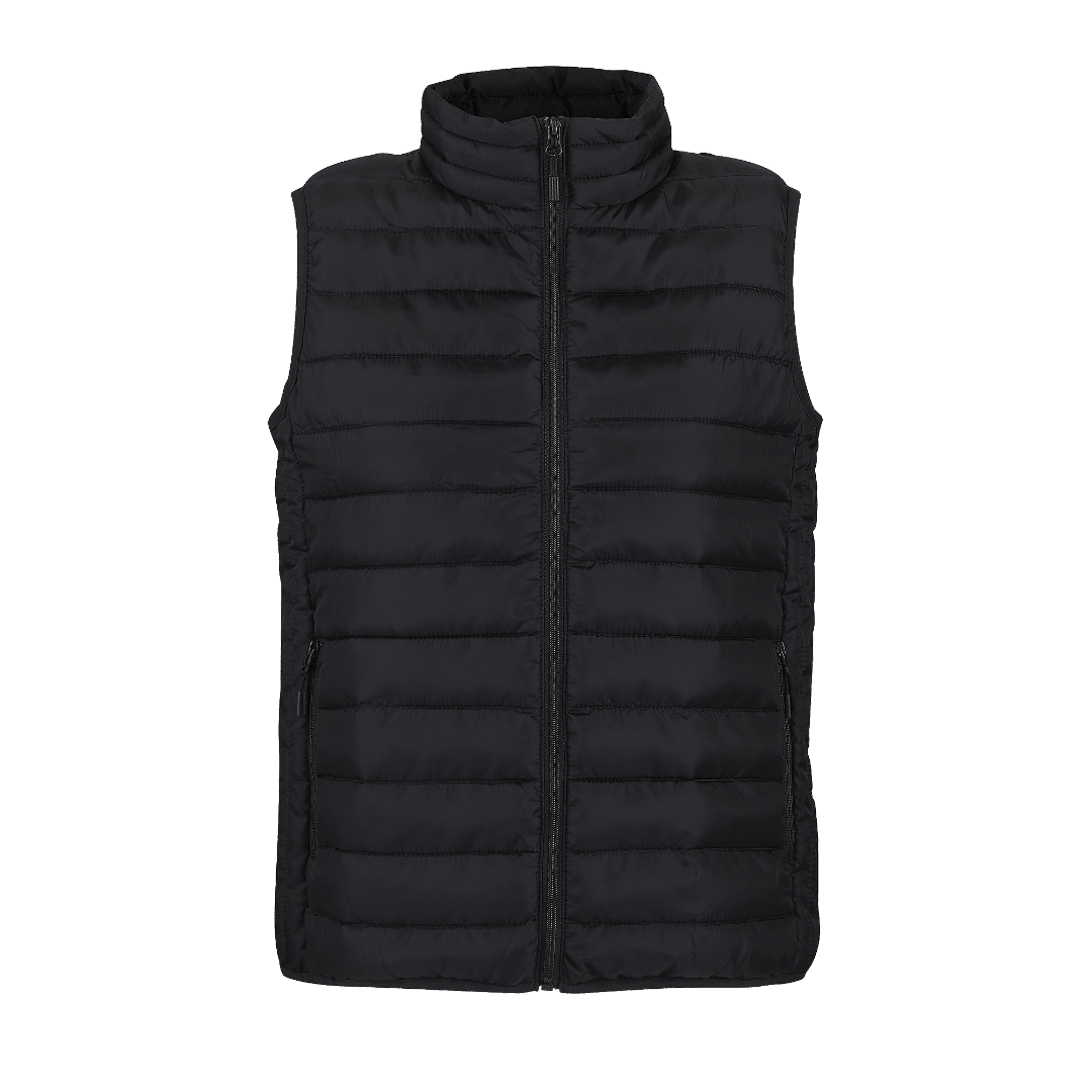 Leichte Damen Daunenweste mit Druck - labelforyou