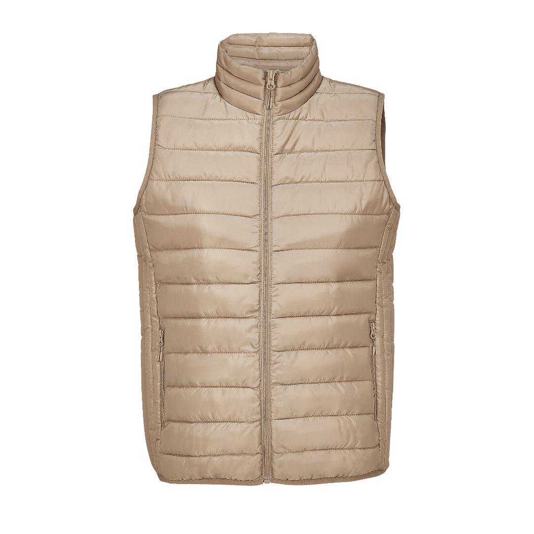 Leichte Damen Daunenweste mit Druck - labelforyou