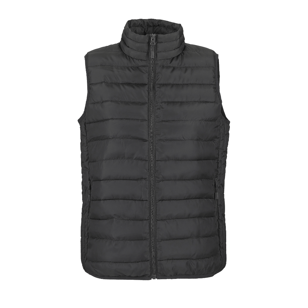 Leichte Damen Daunenweste mit Druck - labelforyou