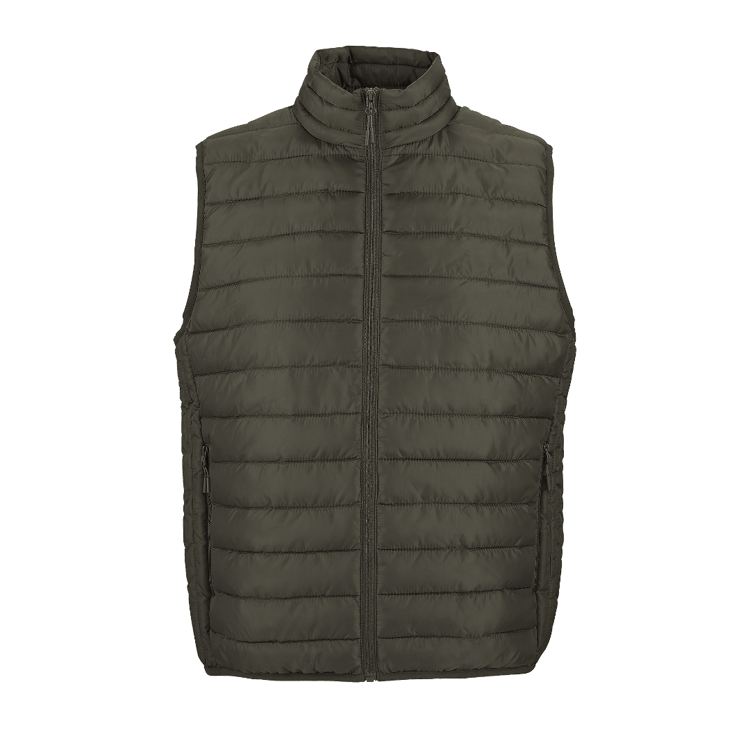 Leichte Herren Daunenweste mit Druck - labelforyou
