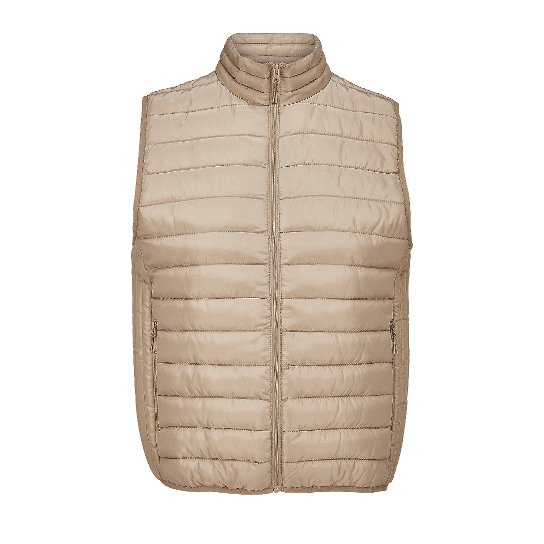 Leichte Herren Daunenweste mit Druck - labelforyou