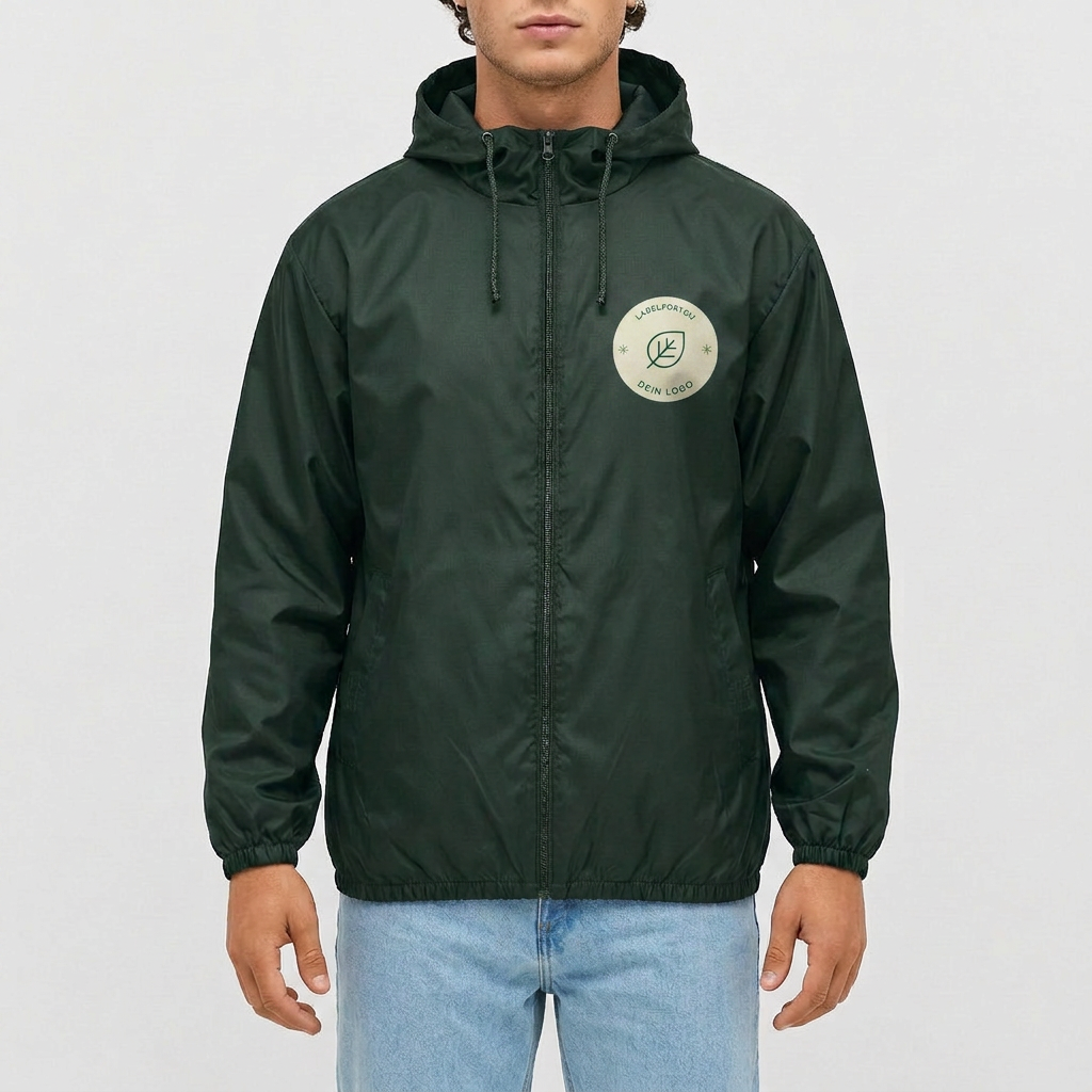 Wasserabweisender Windbreaker mit Druck